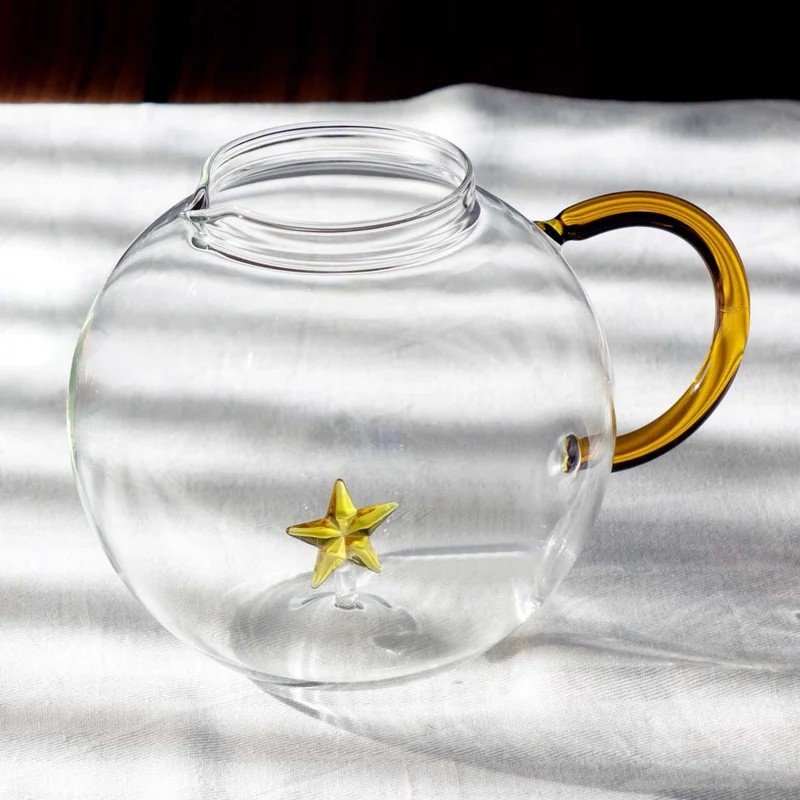 Brocca in vetro borosilicato - 1,7 L / Decoro Stella