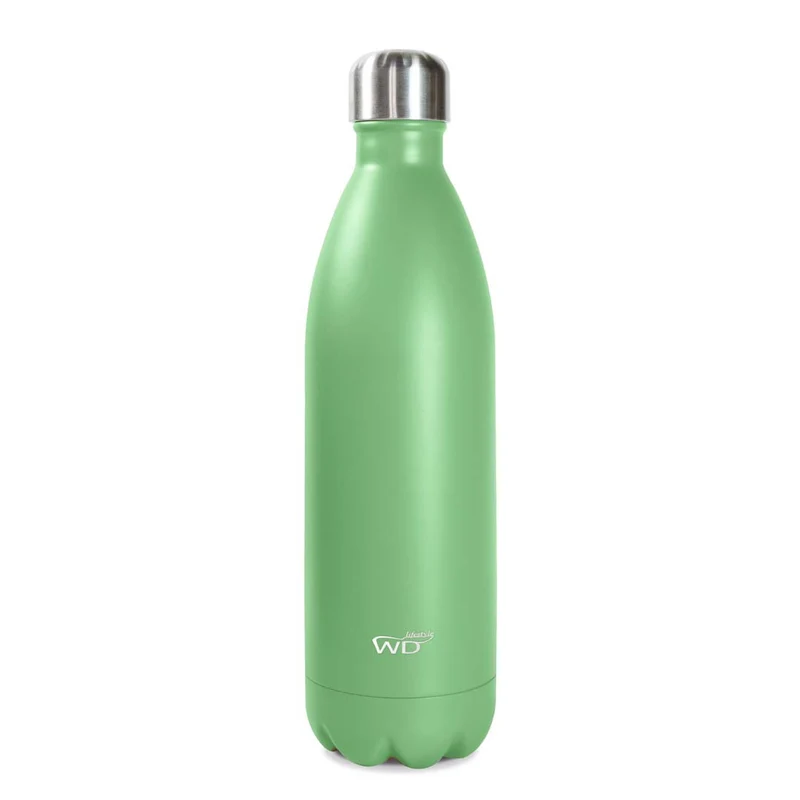 Bottiglia termica / acciaio inox a doppia parete - 1 L Verde