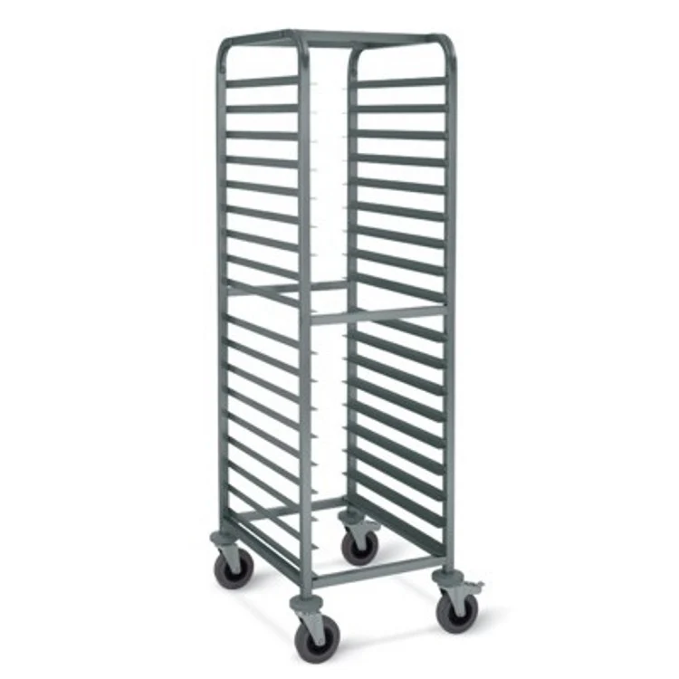Carrello inox portateglie cm.60x40 capacita' 20 teglie