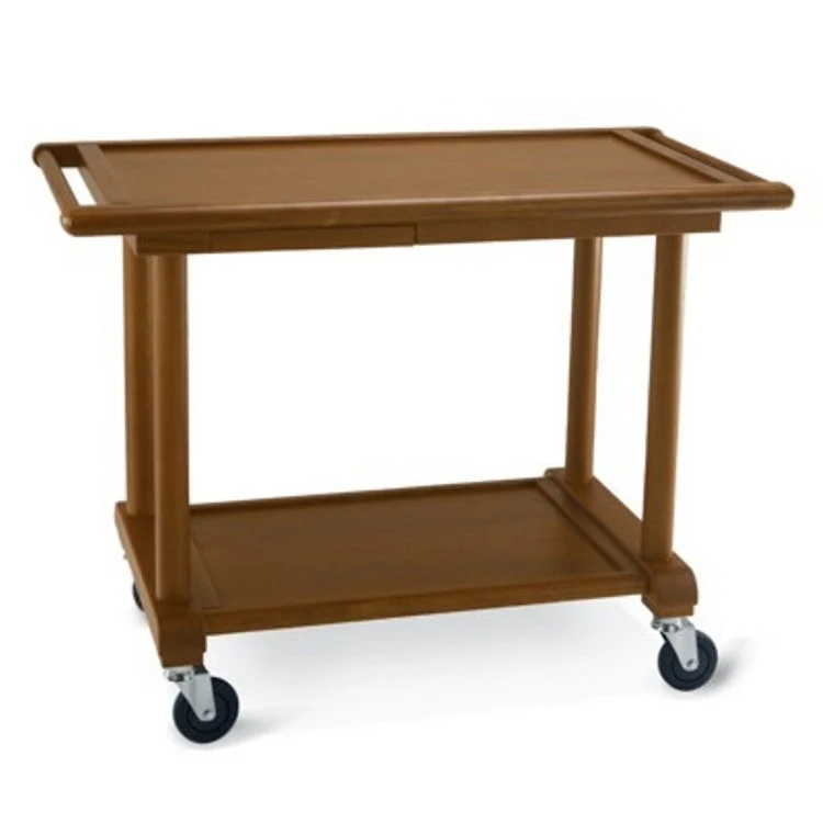 Carrello legno massello 2 piani cm.107x55 h.82