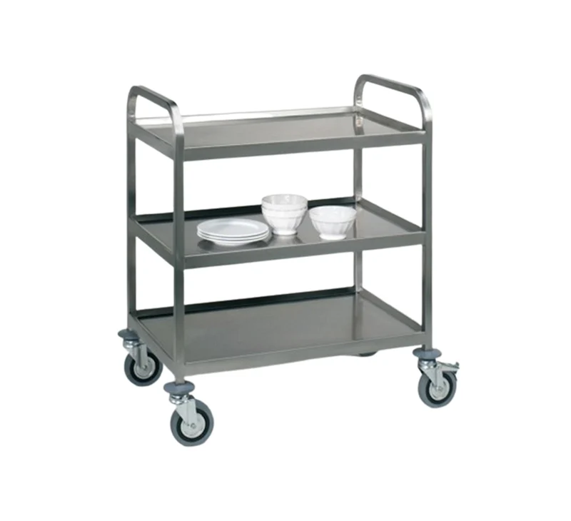 Carrello inox 3 piani cm.108x61 h.93 portata kg.300