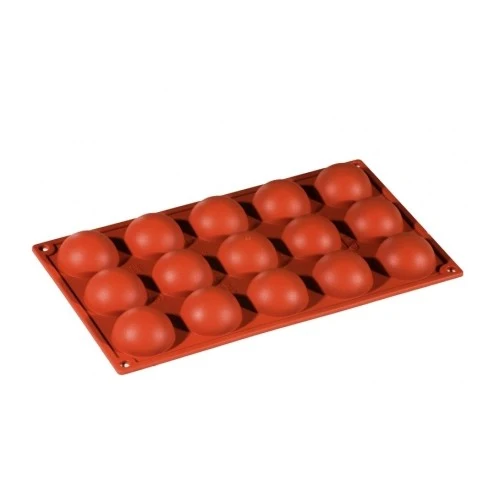 Stampo silicone semisfera ø cm.5 h.2.3 15 impronte