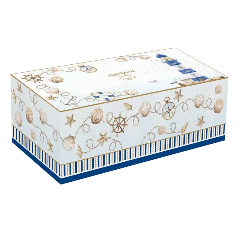 Set aperitivo in bamboo con 4 ciotole in porcellana in - BLUE LIGHTHOUSE