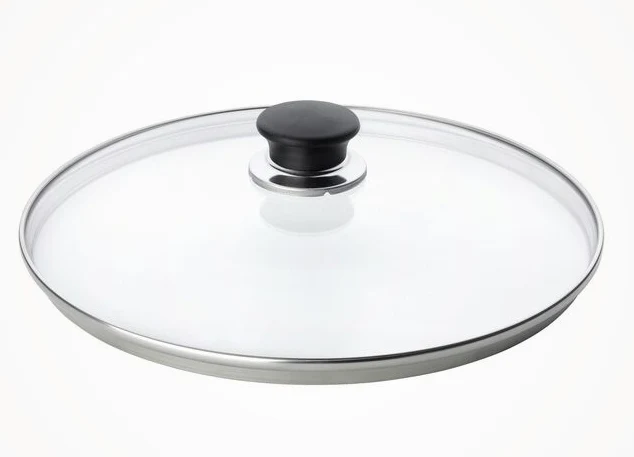 Coperchio In Vetro - 20 cm / Pomolo Nero