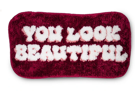 Tappeto colorato " You look beautiful "