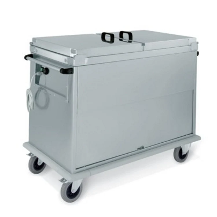 Carrello inox bagnomaria armadio chiuso 3 gastronorm 1/1 600w