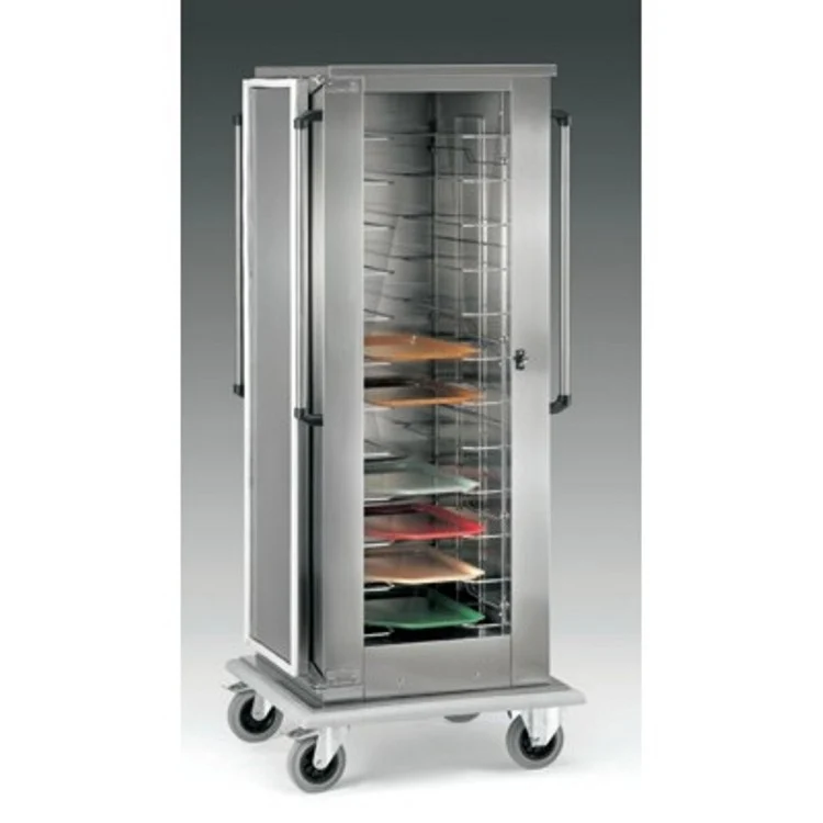 Carrello inox armadio 12 vassoi gastronorm 1/1 78x73x190h
