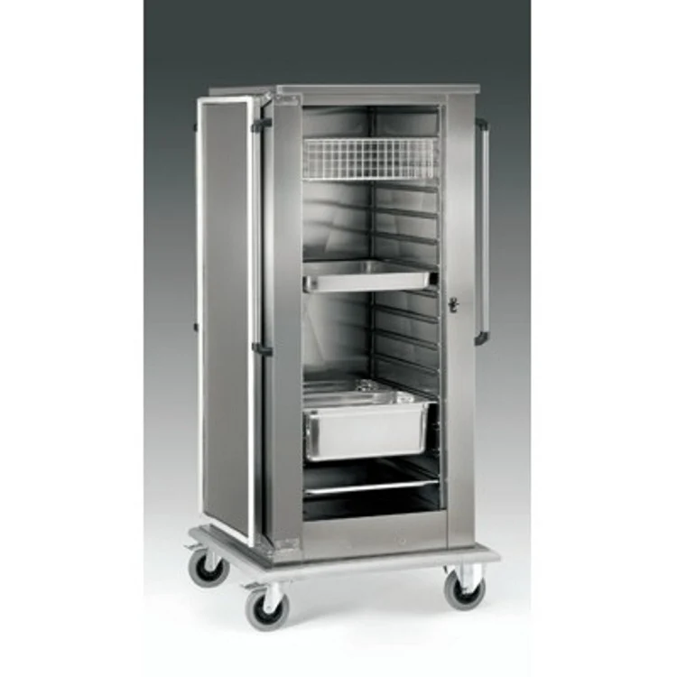 Carrello inox armadio 12 teglie 60x40 93x88x190h