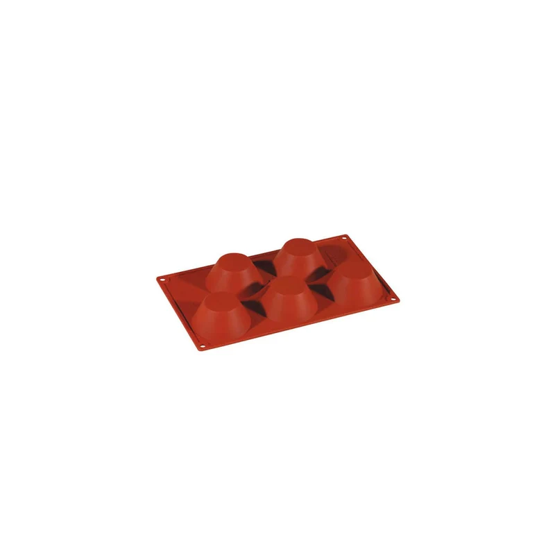Stampo silicone muffin ø cm.8 h.3.5 5 impronte