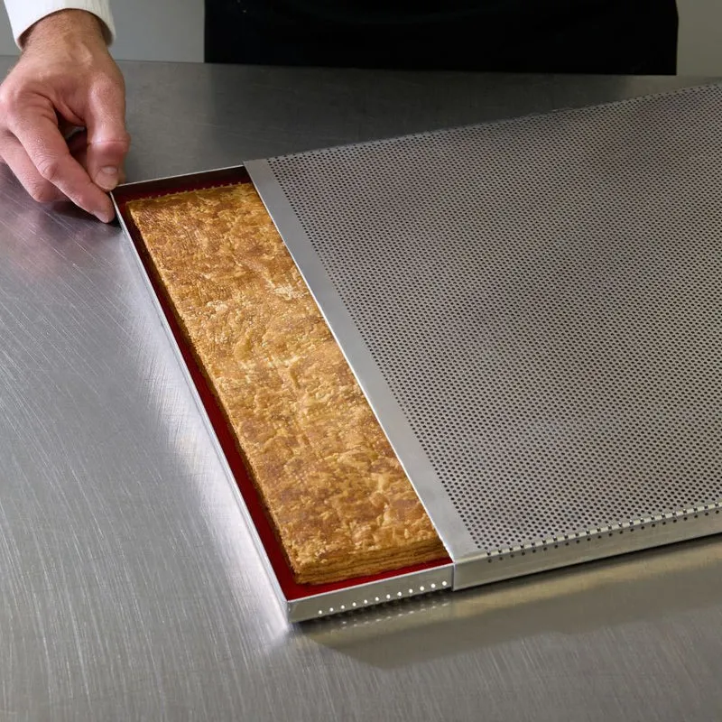 Kit teglie per cottura sfoglia forate cm.60x40 h.2