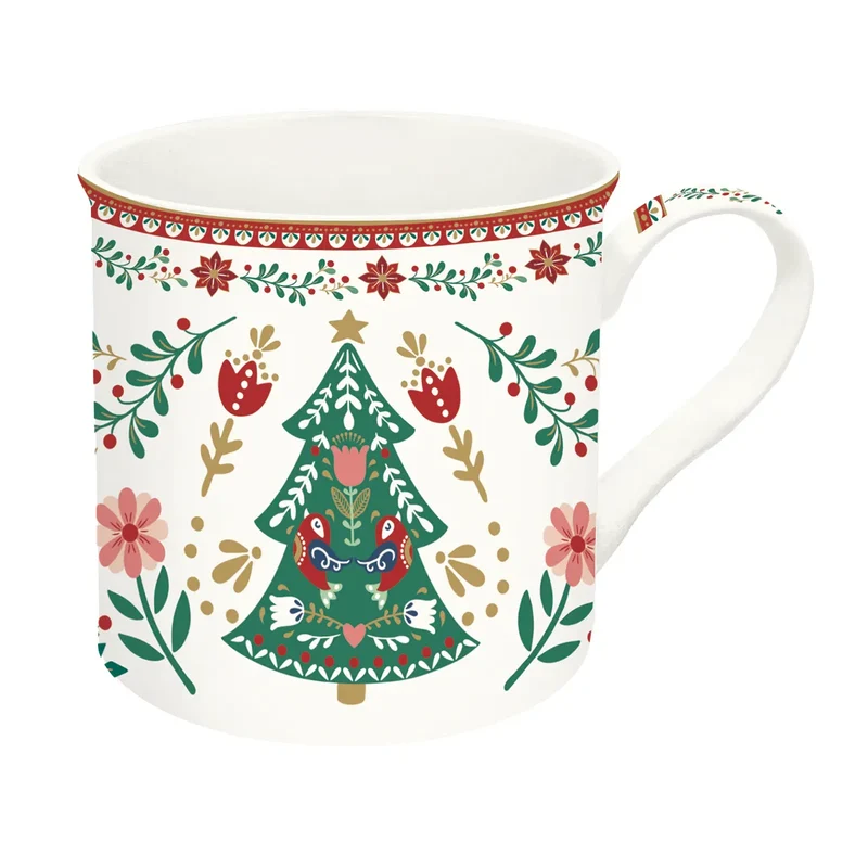 Mug in porcellana 300 ml " CHRISTMAS FOLK "