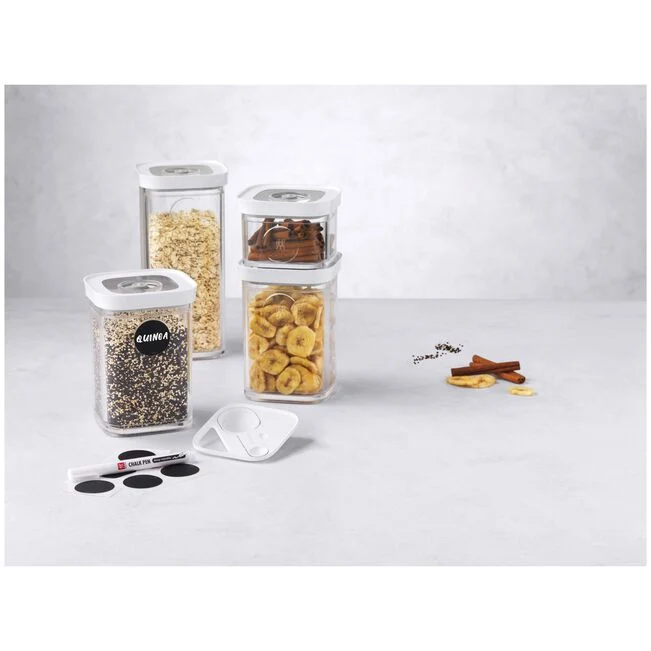 Fresh & Save CUBE Set, S / 6-pz., transparente-bianco