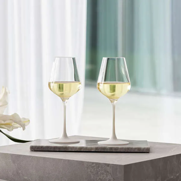 MANUFACTURE Bicchiere da vino bianco - Bianco, 125 ml, cristallo SET 4 PEZZI