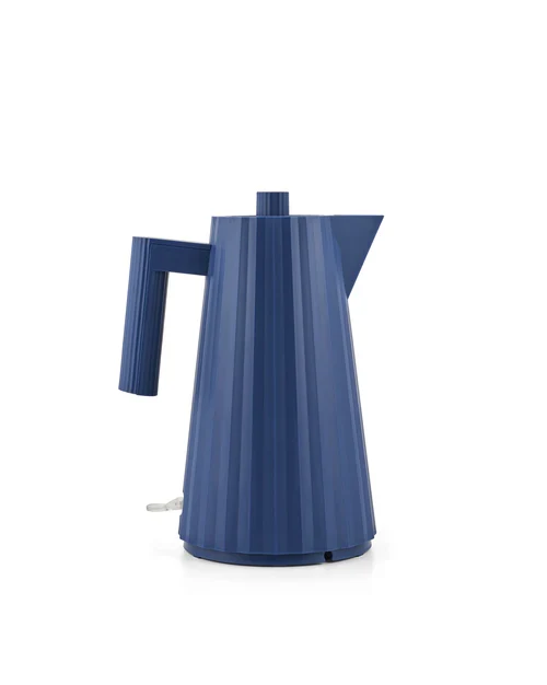 Alessi - Plissè bollitore elettrico spina europea colore blu