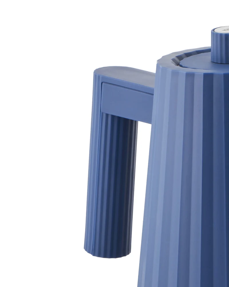 Alessi - Plissè bollitore elettrico spina europea colore blu