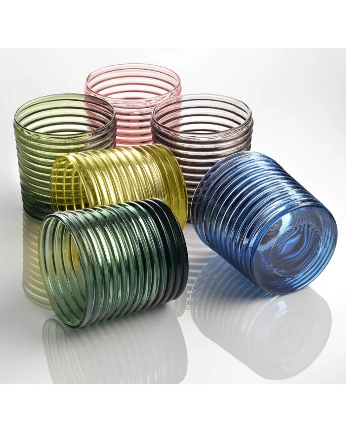 VERTIGO Bicchieri in Vetro - SET 6 PZ Multicolor