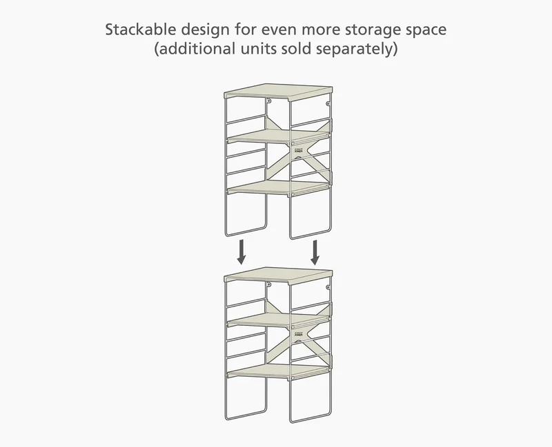 Scaffale per scarpe regolabile Level™ Ecru