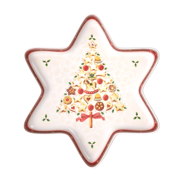 Winter Bakery Delight Ciotola rossa, 1000 ml, Premium Porcelain