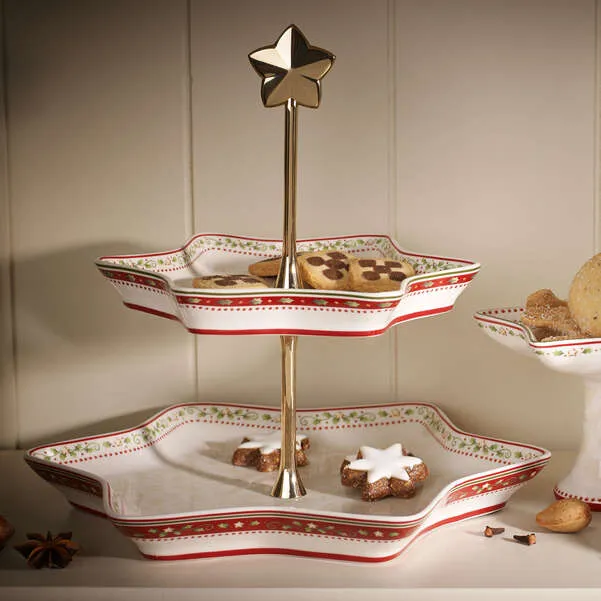 Winter Bakery Delight Alzata rossa, 27,5 x 24 cm