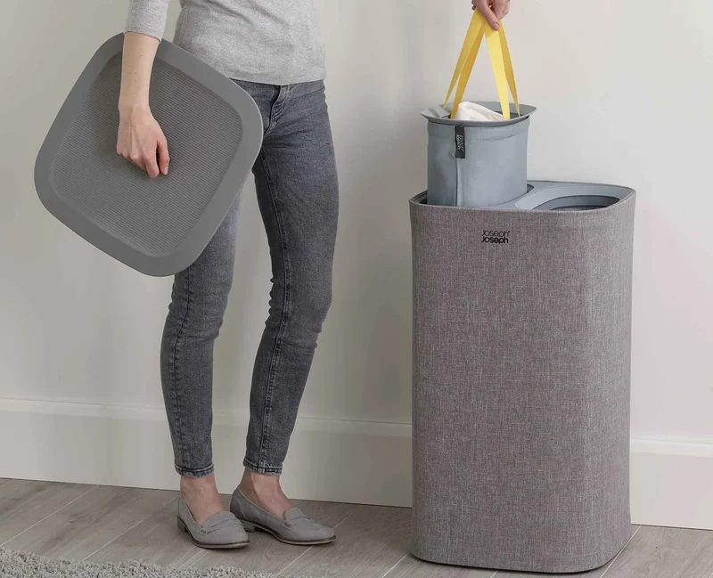 Tota - Cesto separatore per biancheria - Grigio 60 L