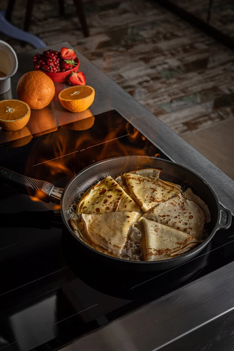 PADELLA BASSA - 20 CM - PER INDUZIONE CON MANICO RIMOVIBILE