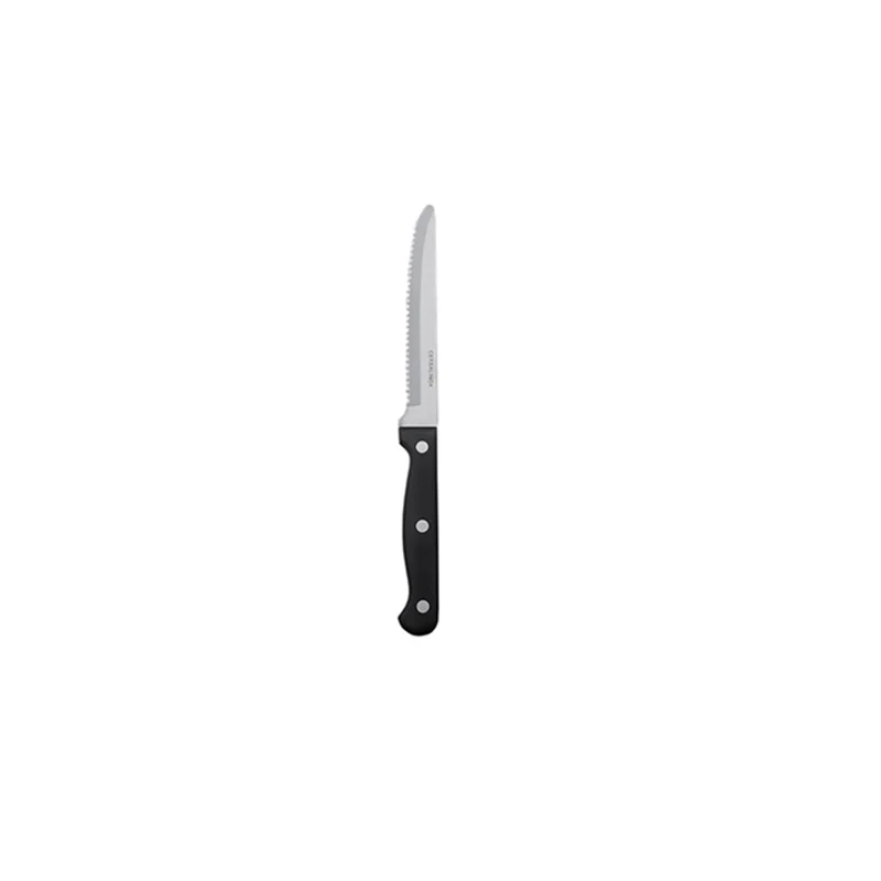 Coltello bistecca basic c/rivetti punta tonda cm.11.5