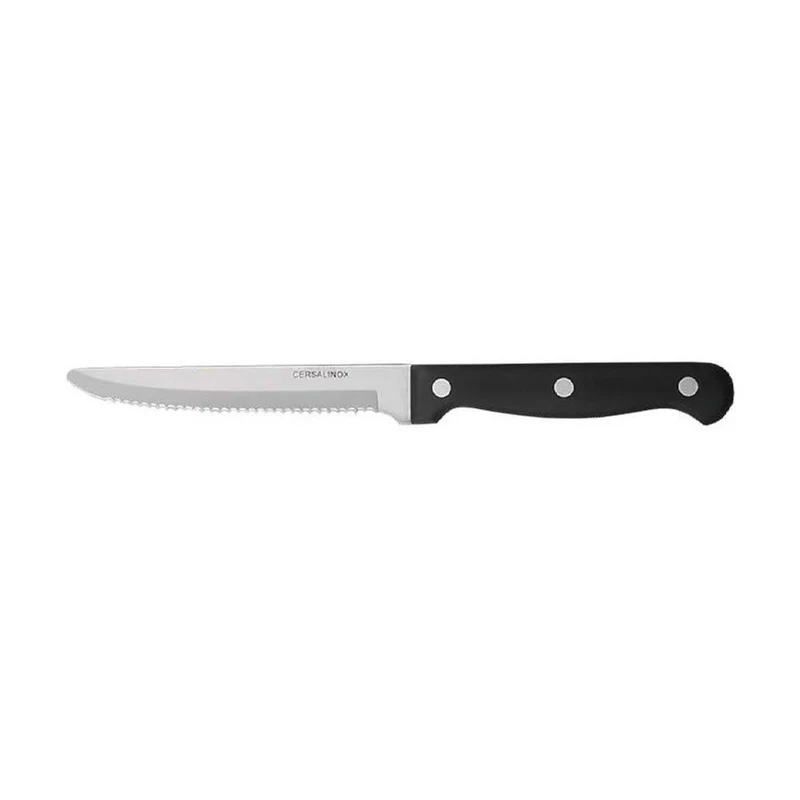 Coltello bistecca basic c/rivetti punta tonda cm.11.5