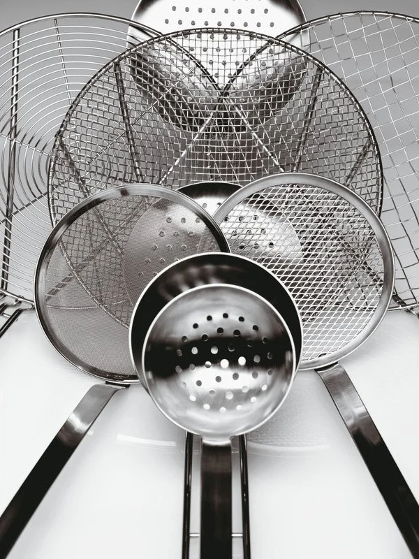 Schiumarola inox unipezzo ø cm.18 lunghezza cm.42.5 paderno