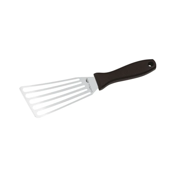 Spatola inox cm.16x7.5 flessibile forata obliqua paderno