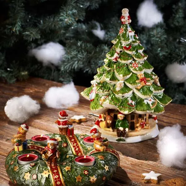 Christmas Toy's Carillon Natale multicolore, 22,5 x 22 x 30,5 cm, porcellana