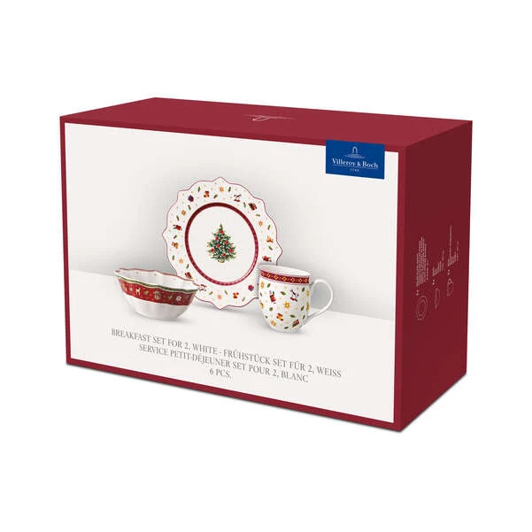 Toy's Delight Set da colazione rosso, Premium Porcelain