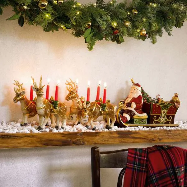 Christmas Toy's Carillon Natale multicolore, 70 x 22 x 21,5 cm, porcellana