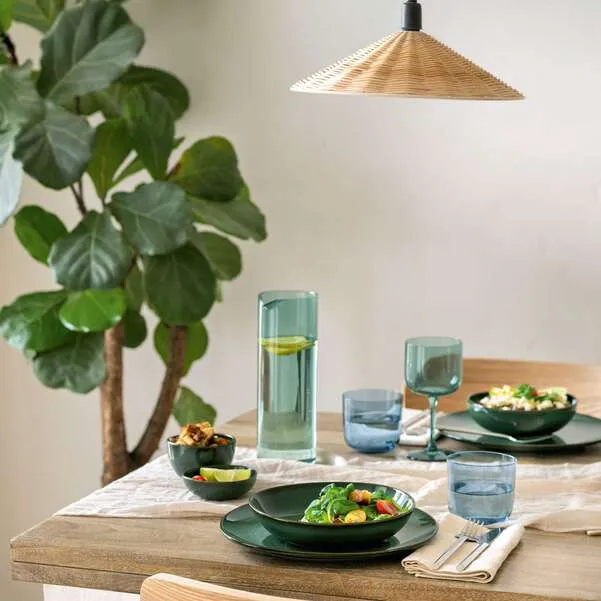 LIKE GLASS Caraffa da acqua/ succo - Verde, 1000 ml, vetro borosilicato