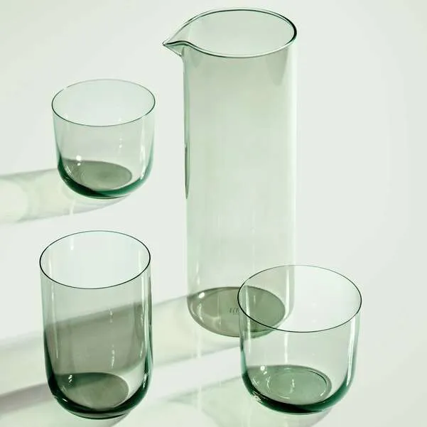LIKE GLASS Caraffa da acqua/ succo - Verde, 1000 ml, vetro borosilicato