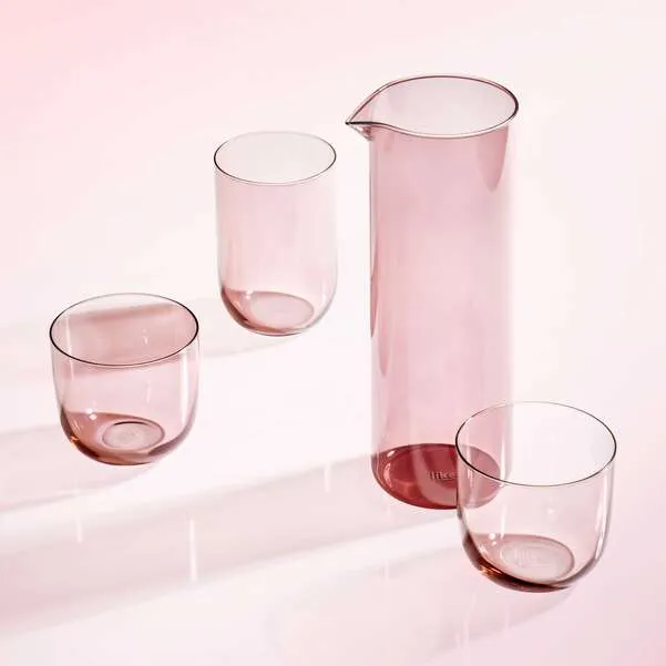 LIKE GLASS Caraffa da acqua/ succo - Lilla, 1000 ml, vetro borosilicato
