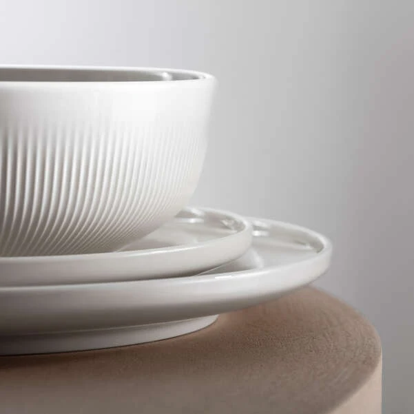 Afina Insalatiera/ Scodella da portata bianca, 2 l, Premium Porcelain