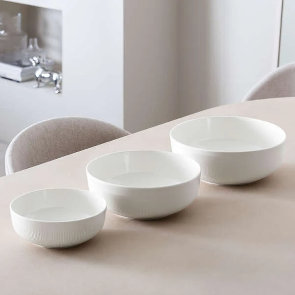 Afina Insalatiera/ Scodella da portata bianca, 2 l, Premium Porcelain
