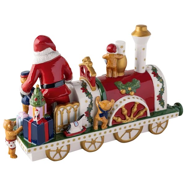Christmas Toy's Statuetta Natale multicolore, 31,3 x 12 x 19,3 cm, porcellana