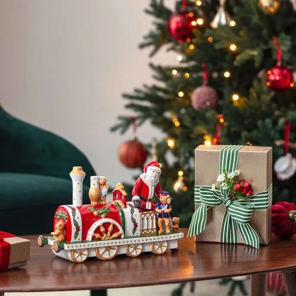 Christmas Toy's Statuetta Natale multicolore, 31,3 x 12 x 19,3 cm, porcellana