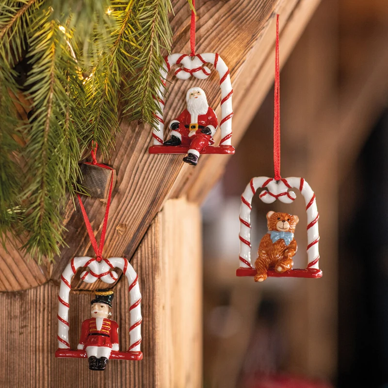 Villeroy & Boch - Nostalgic Ornaments Addobbi natalizi multicolore-set 3 pz