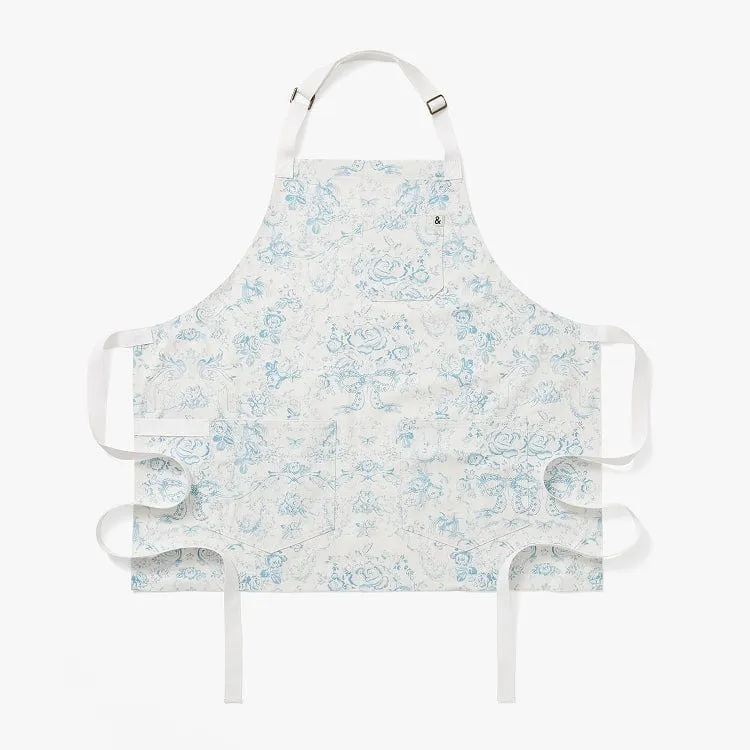 LoveShackFancy x H&B Toscana Toile Vintage Sea Cropped Essential Apron