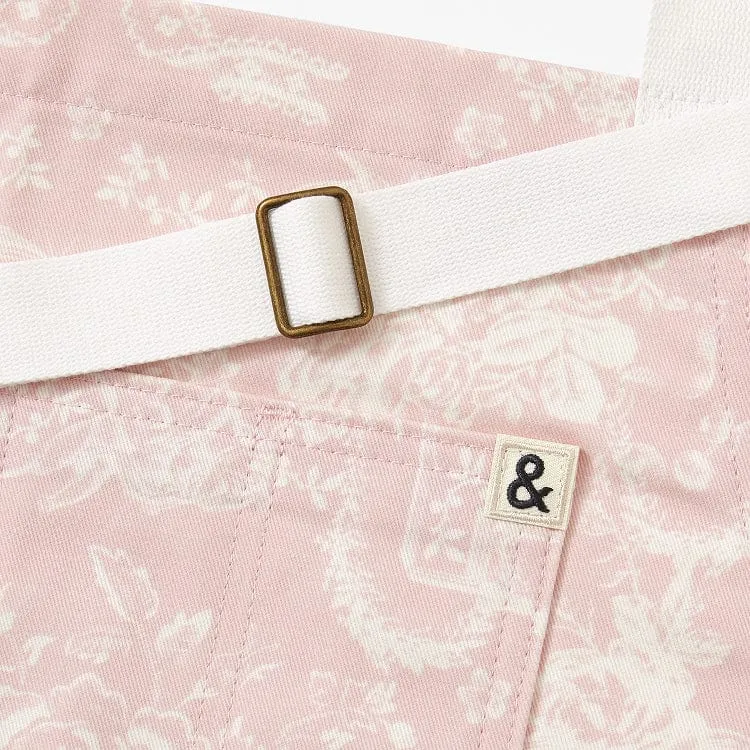 LoveShackFancy x H&B Toscana Toile Perennial Pink Cropped Essential Apron