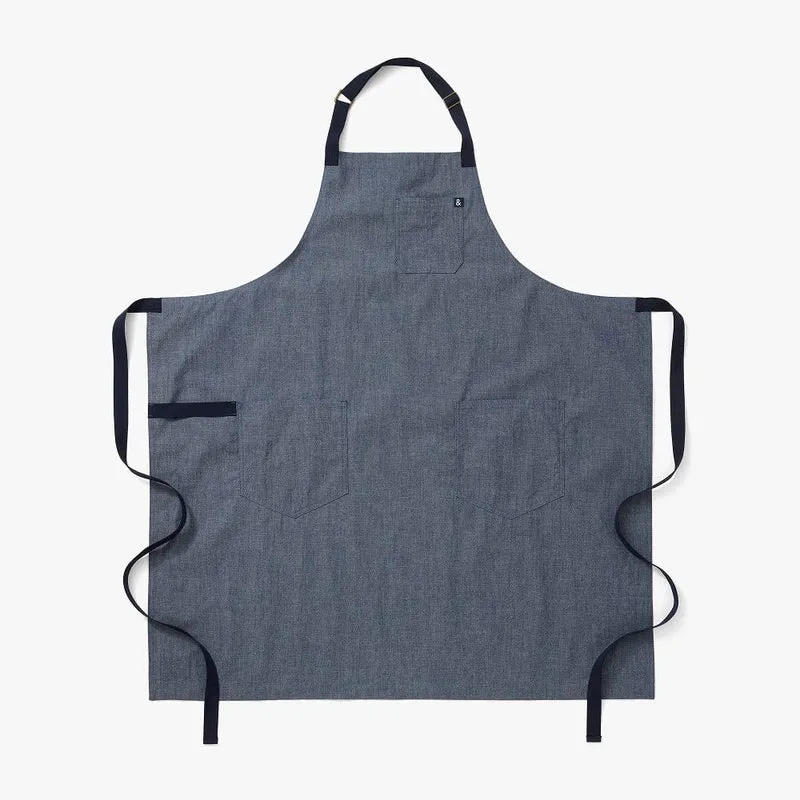 Blue Salt Chambray Big Apron