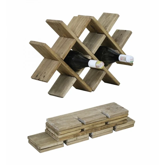 Portabottiglie in legno 8 posti