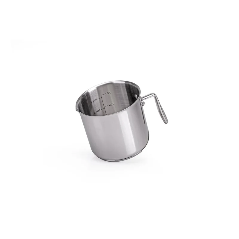 Moneta ACCORDO INOX BOLLILATTE CON BECCUCCIO 14 cm