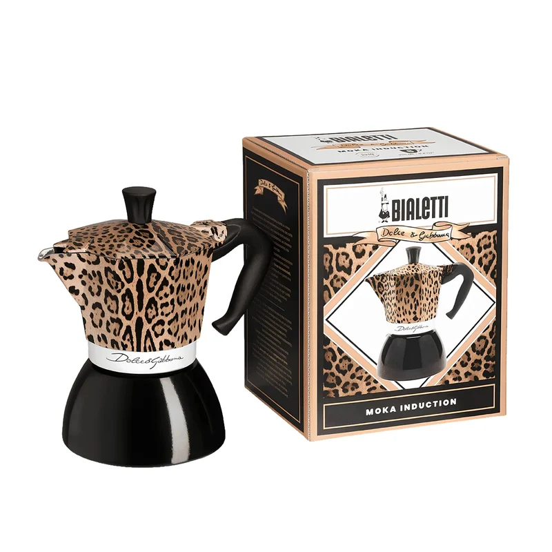 Moka Induction 6 Tazze Bialetti Dolce&Gabbana Leopardo
