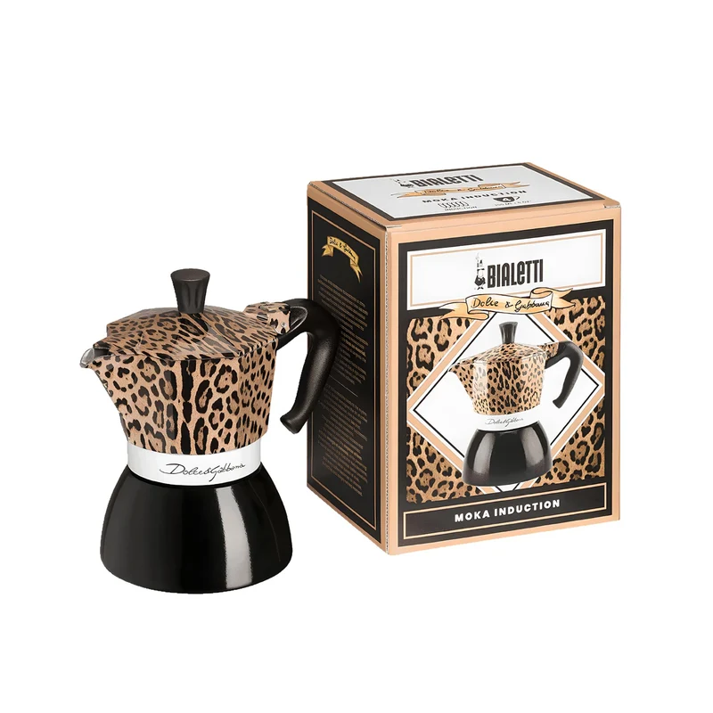 Moka Induction 4 Tazze Bialetti Dolce&Gabbana Leopardo