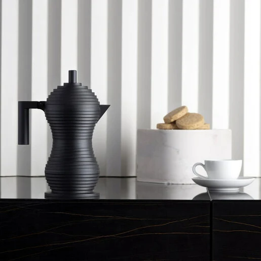 Alessi Caffettiera Pulcina Nera varie misure MDL02BB