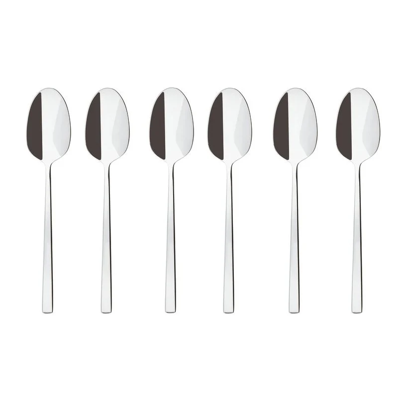 Rock Set 6 Cucchiaini moka acciaio Sambonet
