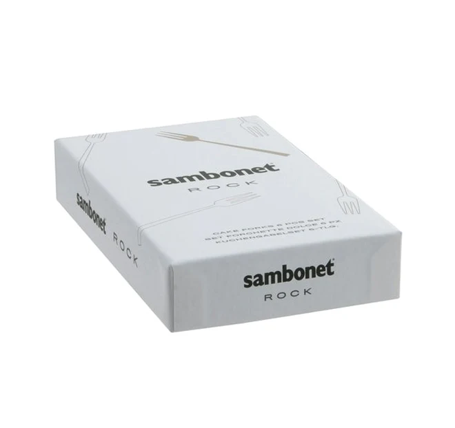 Rock Set 6 Forchette dolce acciaio Sambonet